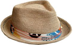 Stetson Crocheted Raffia Player - 55 cm / S Ręcznie wykonany plażowy kapelusz słomkowy Kapelusze i czapki