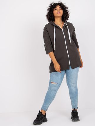 Bluza Ciemny khaki - zdjęcie 3