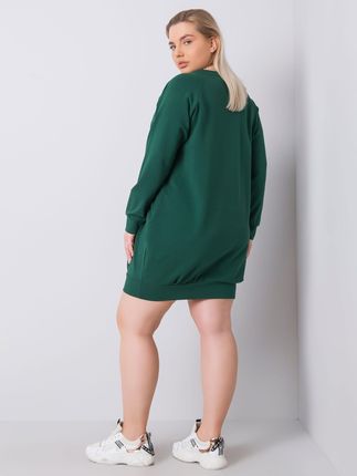 Sukienka Ciemny zielony - zdjęcie 3