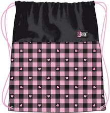 Zdjęcie St. Right Worek Szkolny Sportowy Gimnastyczny Na Buty Obuwie Do Szkoły Na Basen Trening Pink Checkered - Wielichowo