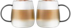 Vialli Design Komplet 2 Szklanek Z Szarym Uchem 400ml Bolla 1159