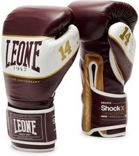 Zdjęcie Leone1947 Rękawice Bokserskie Shock Model X Bordowe - Gogolin
