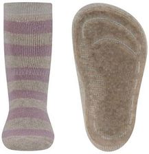 Skarpety ze stoperem Sterntaler SoftStep w paski dusty fioletowy - Dziewczynka - r. 18/19