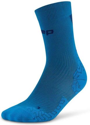 Cep Damskie Skarpety Kompresyjne Sportowe Do Połowy Łydki Core Run Ultralight Niebieskie - zdjęcie 2