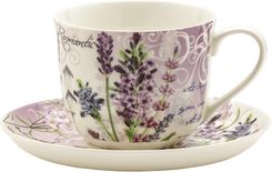Marco Polo Zestaw Fili�anka Spodek Porcelana Lawenda Jumbo 12994