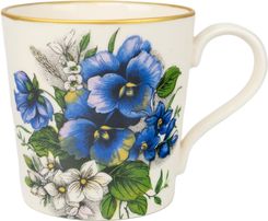 Zdjęcie Mieroszów Kubek Ceramiczny Bratki Kwiaty Kremowy - Ustroń