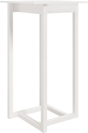 Zakito Stolik Barowy Z Drewna Sosnowego Biały 60x60x110cm (Z822178)