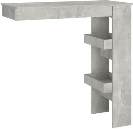 Zakito Stolik Barowy Z Półkami 102x45x103,5cm Szary Beton (Z811785)