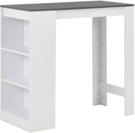 Zakito Stolik Barowy Biały Drewno 110x50x103cm (Z280216)