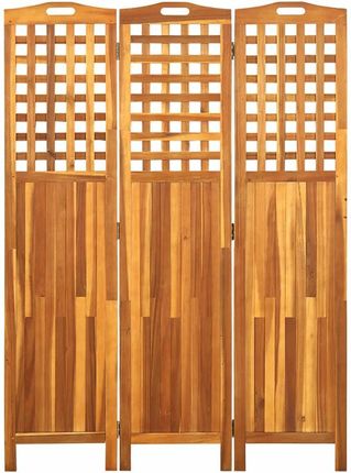 Zakito Home Drewniany Parawan Pokojowy 3-Panelowy Akacja 121x2x170cm Olej (ZH311878) - zdjęcie 3