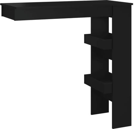 Zakito Home Stolik Barowy Z Półkami 102x45x103,5cm Czarny (ZH811782)