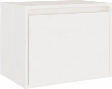Zakito Home Wiszące Szafki Tv Z Litego Drewna Sosnowego Biały (ZH3100250) - zdjęcie 3