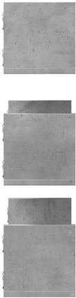 Zakito Home Półki Ścienna Beton 58X18X18Cm Szarość (ZH853284) - zdjęcie 3