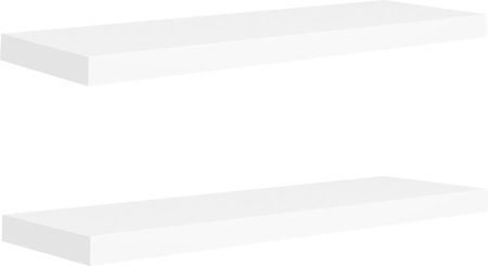 Zakito Home Stylowe Półki Ścienne Białe 80X23,5X3,8Cm Zestaw 2 (ZH323815)