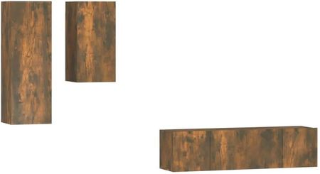 Zakito Europe Zestaw szafek TV Classic Oak 4szt. (ZE3120314)