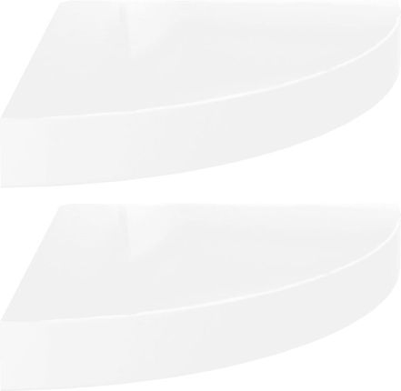 Zakito Stylowe Półki Narożne 25X25 Białe Zestaw 2 (Z323887)