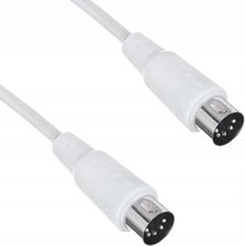 Kabel przewód audio sygnałowy MIDI Din 5 pin 5 m the sssnake SK366-5-WH