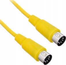 Kabel przewód audio sygnałowy MIDI Din 5 pin 2 m the sssnake SK366-2-YEL