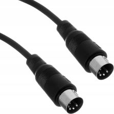 Kabel przewód audio sygnałowy MIDI Din 5 pin 1 m the sssnake SK366-1-BLK