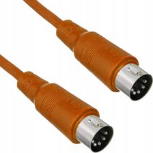 Kabel przewód audio sygnałowy MIDI Din 5 pin 1 m the sssnake SK366-1-OR