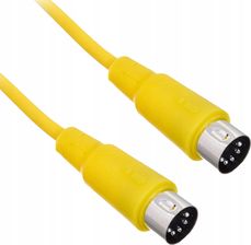 Kabel przewód audio sygnałowy MIDI Din 5 pin 0,3 m the sssnake SK366-03-YEL