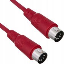 Kabel przewód audio sygnałowy MIDI Din 5 pin 2 m the sssnake SK366-2-RED