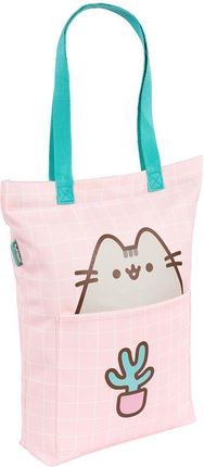 St. Majewski Różowa Torba Zakupowa Kot Pusheen (9766)