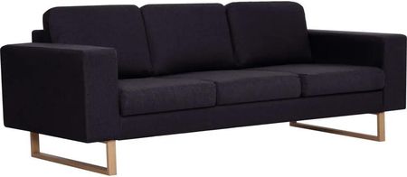 Zakitohome Zestaw Sof Stylowy 2+3 Czarny 156X82X75Cm 200X82X75Cm (ZH276863) - zdjęcie 3