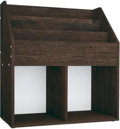 Zakito Home Stojak Na Czasopisma Dla Dzieci Dębowy Regał 71x30x78,5cm Przydymiony Dąb (ZH339527)