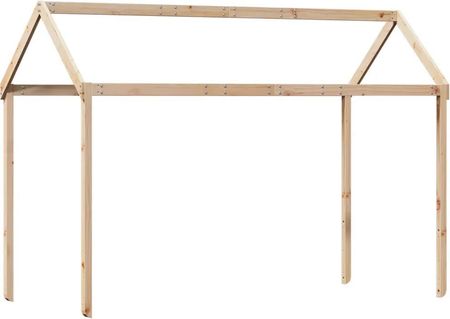 Zakito Home Daszek Do Łóżka Dziecięcego Lite Drewno Sosnowe 207x80,5x151,5cm Kolor Naturalny (ZH846967)