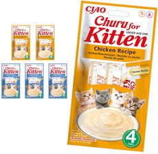 Inaba Cat Churu Kitten Kurczyk Tuńczyk Mix Smaków 6x(4x14g)