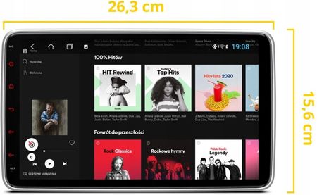 Smart-Auto Uniwersalna Radio Nawigacja 10 Cali 1DIN 4/64 Gb Android Carplay (UNI1DIN10CALI464A) - zdjęcie 5