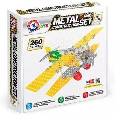 Technok Klocki Konstrukcyjne Metalowe. Samolot 260El.