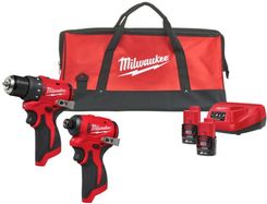 Zdjęcie Milwaukee Zestaw Narzędzi M12BLPP2D-202B+M12BLIDRC+M12BLDDRC 4933500139 - Modliborzyce