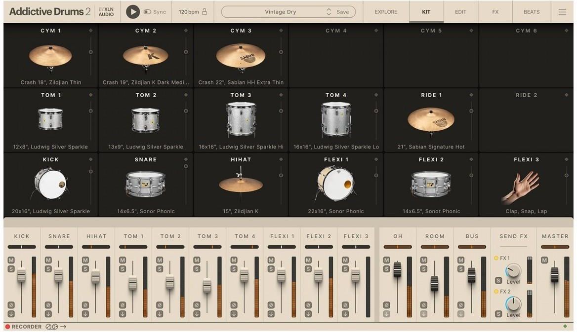 Program muzyczny Xln Audio Addictive Drums 2: Vintage Dry ADpak ...