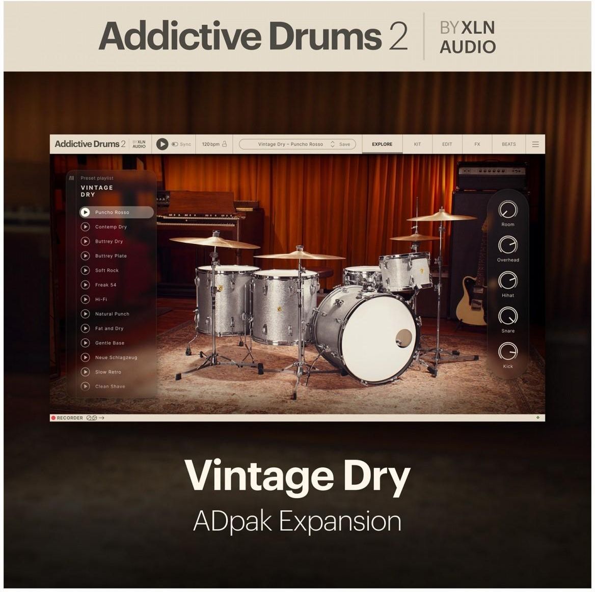 Program muzyczny Xln Audio Addictive Drums 2: Vintage Dry ADpak ...