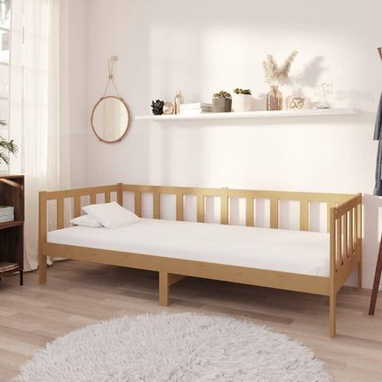 Prolenta Łóżko Dzienne Premium Miodowo-Brązowe Z Litego Drewna Sosnowego 90x200cm