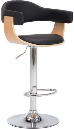 Dkd Home Decor Stołek Barowy 2szt. Czarne Drewno Gięte I Imitacja Skóry (459283117) - zdjęcie 2