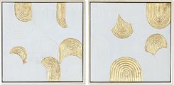 Esprit Obraz Home White Gold Płótno Styropianowe Modern 42X4X42Cm 2Szt.
