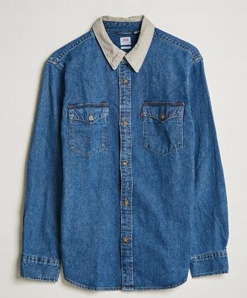 Levi'S Levis Levi'S Relaxed Fit Western Shirt Blue Stone Wash Koszula Jeansowa R.M - zdjęcie 3