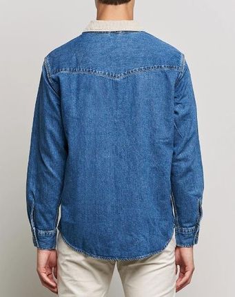 Levi'S Levis Levi'S Relaxed Fit Western Shirt Blue Stone Wash Koszula Jeansowa R.M - zdjęcie 4