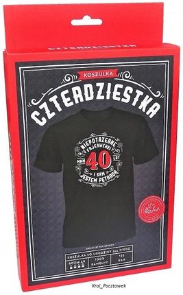 KOSZULKA DLA NIEGO 40 LAT XL - zdjęcie 2