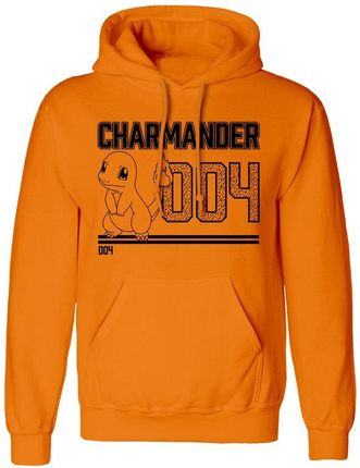 Unisex Hoodie Pokémon Charmander Line Art Orange - D0801139