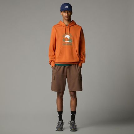 Bluza z kapturem męska The North Face OUTDOOR GRAPHIC pomarańczowa NF0A8C206IG - zdjęcie 2