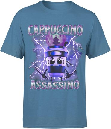 Cappuccino Assassino Kawa Ninja Asasino Męska koszulka (XL, Zielony) - zdjęcie 2
