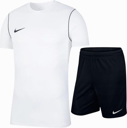 Zestaw Nike Komplet Biała Koszulka T-shirt Spodenki Czarne Dri-fit r.M - zdjęcie 4