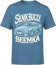 Silnik buczy szpachla pęka ale ważne że beemka Męska koszulka (M, Błękit) - zdjęcie 1