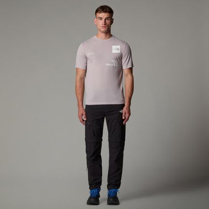 Koszulka treningowa męska The North Face MOUNTAIN FOUNDATION szara NF0A8BQX1OA - zdjęcie 2