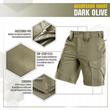 SPODENKI AGGRESSOR SHORT L M-TAC - zdjęcie 2