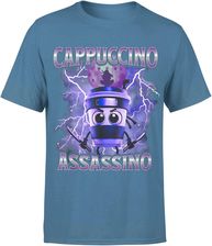 Cappuccino Assassino Kawa Ninja Asasino Męska koszulka (M, Błękit) - zdjęcie 1